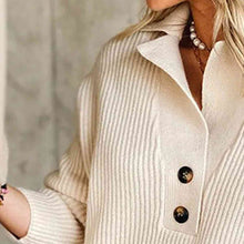 Load image into Gallery viewer, Collared Neck Rib-Knit Top