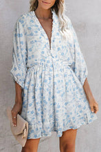 Load image into Gallery viewer, Ruffle Tiered Tie Back Mini Dress