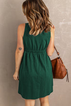 Load image into Gallery viewer, Sleeveless Button Down Mini Dress