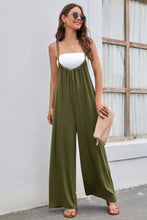 Load image into Gallery viewer, Tied Spaghetti Strap Wide Leg Jumpsuit