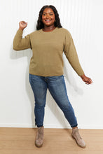 Load image into Gallery viewer, Zenana Bundled Up Full Size Round Neck Sweater