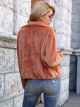 Load image into Gallery viewer, Zip-Up Collared Jacket with Pockets