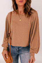 Load image into Gallery viewer, Round Neck Ribbed Top