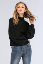 Load image into Gallery viewer, Turtleneck Rib-Knit Dropped Shoulder Sweater