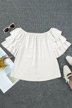 Load image into Gallery viewer, Off-Shoulder Layered Sleeve Blouse