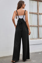 Load image into Gallery viewer, Tied Spaghetti Strap Wide Leg Jumpsuit