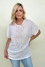 Load image into Gallery viewer, BiBi Popcorn Waffle Knit Oversized Hoodie Top