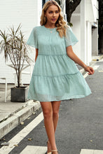 Load image into Gallery viewer, Swiss Dot Smocked Frill Trim Dress