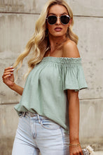 Load image into Gallery viewer, Off-Shoulder Short Sleeve Blouse