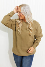 Load image into Gallery viewer, Zenana Bundled Up Full Size Round Neck Sweater