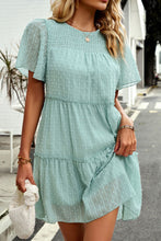 Load image into Gallery viewer, Swiss Dot Smocked Frill Trim Dress