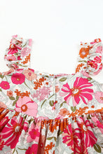 Load image into Gallery viewer, Floral Square Neck Babydoll Top
