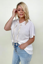 Load image into Gallery viewer, BiBi Popcorn Waffle Knit Oversized Hoodie Top