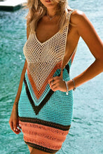 Load image into Gallery viewer, Double Take Openwork V-Neck Tank Knit Cover Up
