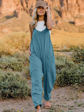 Load image into Gallery viewer, V-Neck Sleeveless Jumpsuit with Pocket
