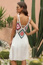 Load image into Gallery viewer, Geometric V-Neck Spaghetti Strap Cover Up Dress
