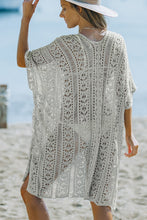 Load image into Gallery viewer, Openwork V-Neck Slit Cover Up
