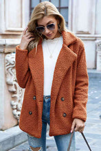 Load image into Gallery viewer, Full Size Lapel Collar Sherpa Coat
