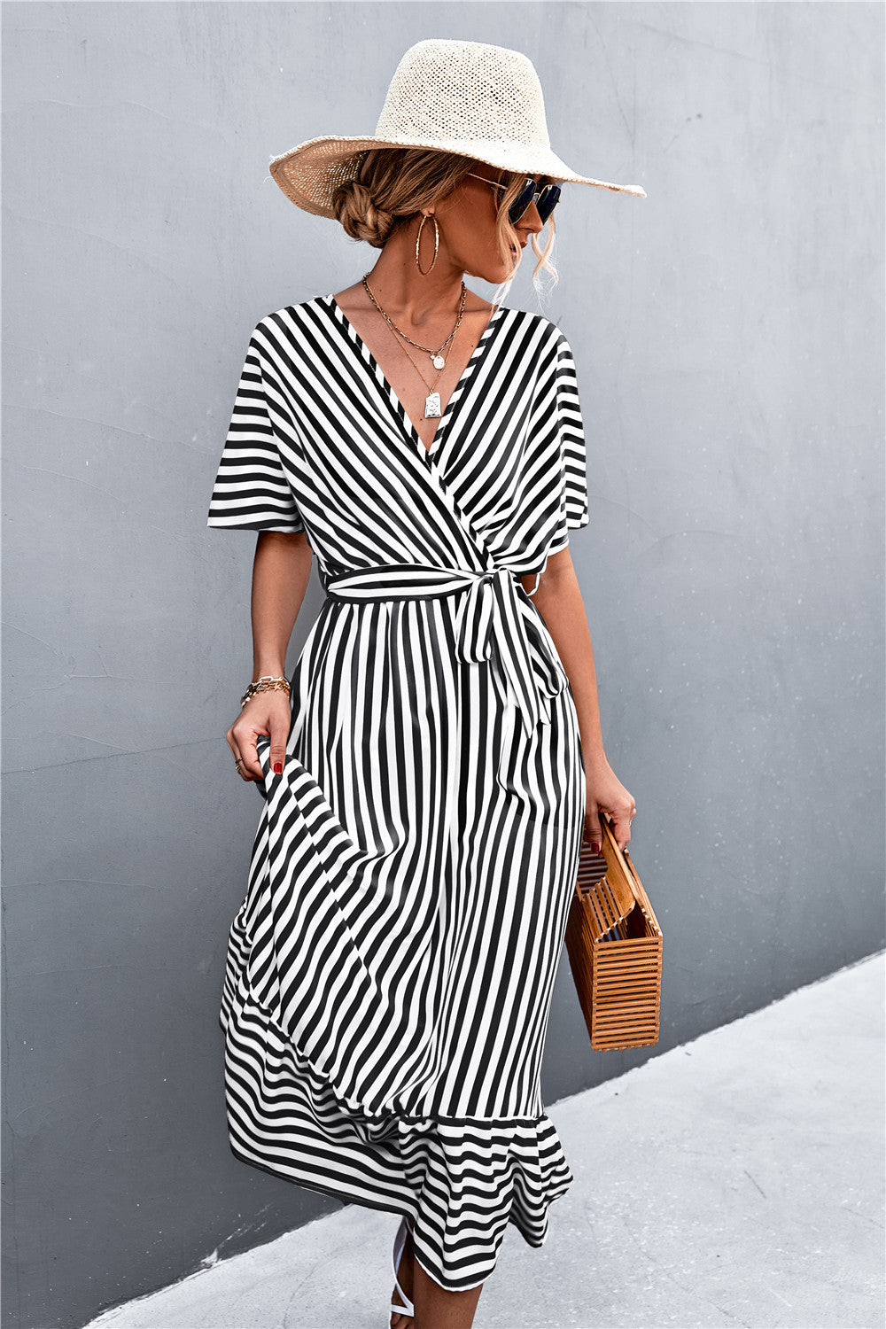 Girls Brunch striped dress