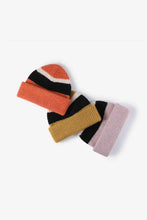 Load image into Gallery viewer, Tricolor Cuffed Knit Beanie
