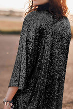 Load image into Gallery viewer, Sequin Open Front Duster Cardigan
