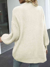 Load image into Gallery viewer, Drop Shoulder Balloon Sleeve Cardigan
