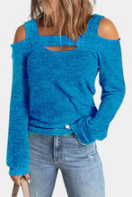 Load image into Gallery viewer, Full Size Cutout Cold Shoulder Blouse
