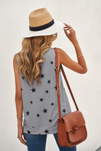 Load image into Gallery viewer, Star Print Tank with Slits
