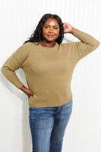 Load image into Gallery viewer, Zenana Bundled Up Full Size Round Neck Sweater
