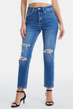 Load image into Gallery viewer, BAYEAS Full Size Distressed High Waist Mom Jeans
