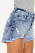 Load image into Gallery viewer, Kancan Distressed Raw Hem Denim Shorts
