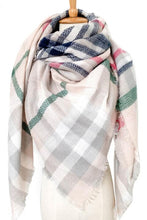 Load image into Gallery viewer, Plaid Imitation Cashmere Scarf
