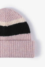 Load image into Gallery viewer, Tricolor Cuffed Knit Beanie
