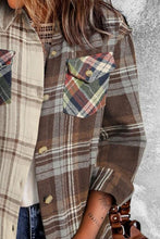 Load image into Gallery viewer, Plaid Collared Neck Button Down Shirt
