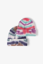 Load image into Gallery viewer, Tie-Dye Ribbed Knit Beanie
