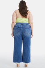 Load image into Gallery viewer, BAYEAS Full Size Raw Hem High Waist Wide Leg Jeans
