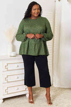 Load image into Gallery viewer, Heimish Full Size Long Puff Sleeve Polka Tiered Top
