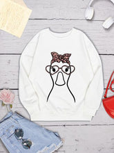 Load image into Gallery viewer, Graphic Round Neck Dropped Shoulder Sweatshirt
