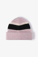 Load image into Gallery viewer, Tricolor Cuffed Knit Beanie
