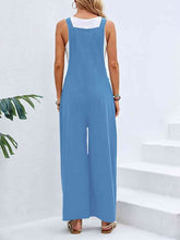 Load image into Gallery viewer, Full Size Wide Leg Overalls with Pockets
