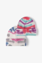 Load image into Gallery viewer, Tie-Dye Ribbed Knit Beanie
