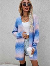 Load image into Gallery viewer, Full Size Gradient Open Front Cardigan
