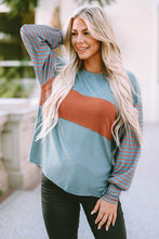 Load image into Gallery viewer, Striped Round Neck Long Sleeve T-Shirt
