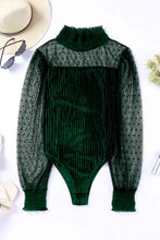 Load image into Gallery viewer, Mesh Long Sleeve Bodysuit
