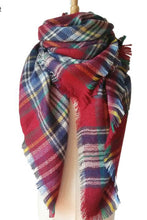 Load image into Gallery viewer, Plaid Imitation Cashmere Scarf
