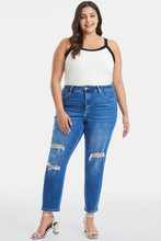 Load image into Gallery viewer, BAYEAS Full Size Distressed High Waist Mom Jeans
