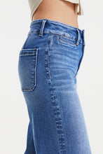 Load image into Gallery viewer, BAYEAS Full Size Raw Hem High Waist Wide Leg Jeans
