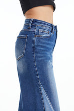 Load image into Gallery viewer, BAYEAS Full Size High Waist Two-Tones Patched Wide Leg Jeans
