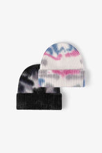 Load image into Gallery viewer, Tie-Dye Ribbed Knit Beanie
