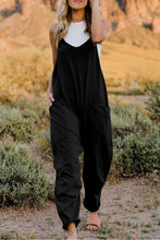 Load image into Gallery viewer, V-Neck Sleeveless Jumpsuit with Pocket
